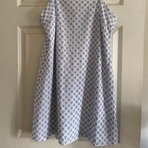 Embroidered white dress